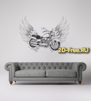 Вектор на стену мотоцикл cdr файл