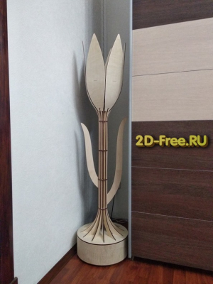 Ваза напольная макет cdr