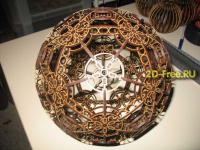 3D модель пазл шар макет
