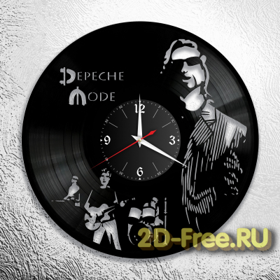 Часы из пластинки музыка Depeche Mode 3