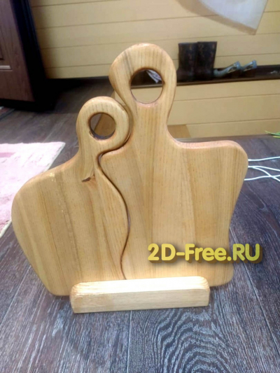 Доски разделочные парочка 2D макет