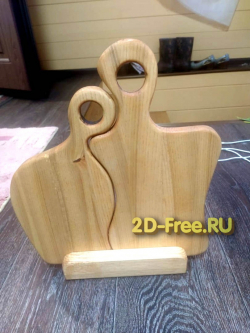 Доски разделочные парочка 2D макет