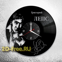 Часы из пластинки русская музыка Лепс