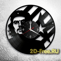 Часы на пластинке Че Гевара 2