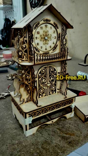 Часы настенные макет модели 04 cdr формат