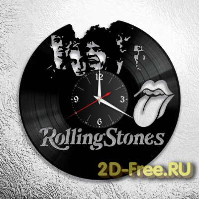 Часы из пластинки музыка Rolling Stones 3