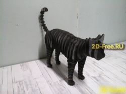Кошка макет для резки из дерева