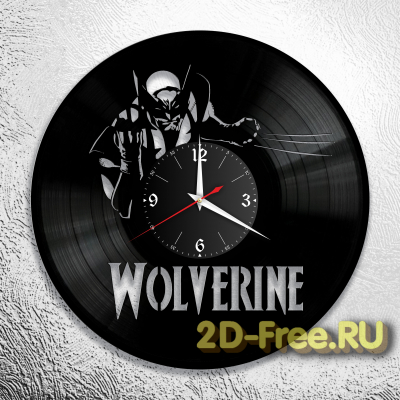 Часы на пластинке Wolverine