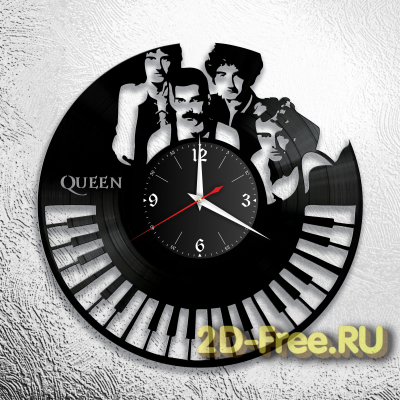 Часы из пластинки музыка QUEEN 4