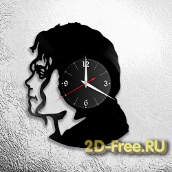Часы из пластинки зарубежная музыка Майкл Джексон 3