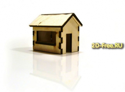 Мини домик файл dxf