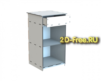 Тумбочка 2D макет для лазерной резки
