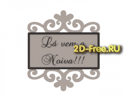 Винтажная рамка 2D модель 6