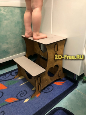 Лестница на две ступеньки макет cdr