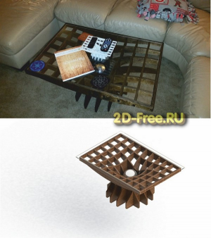 Столик кофейный макет