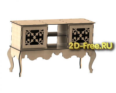 Буфет 2D макет
