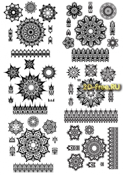 Векторы набор Free Vectors for Laser Cutting 201