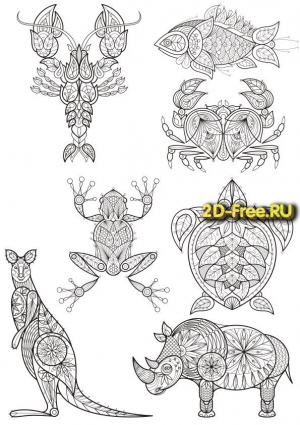 Векторы набор Free Vectors for Laser Cutting 155