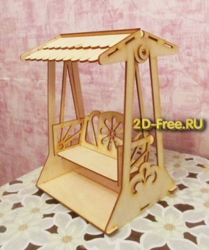 Мини качели модель для лазерной резки