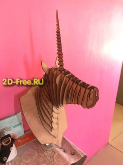 Голова единорог 2