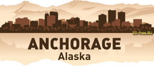 Vector American cities Anchorage cdr format