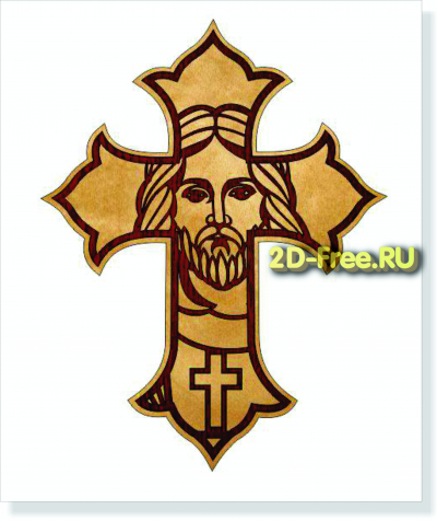 Крест 2D модель cdr файл
