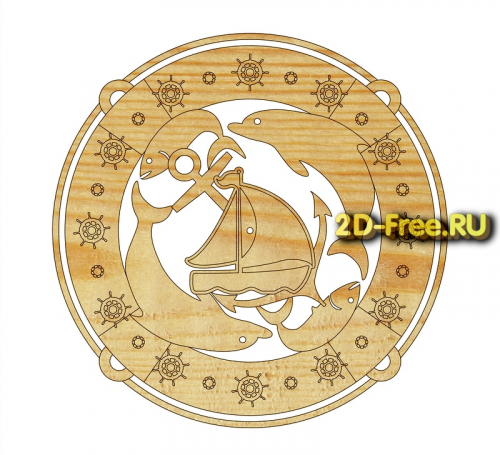 Часы спасательный круг макет 121 формат cdr