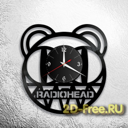 Часы из пластинки музыка Radiohead 2