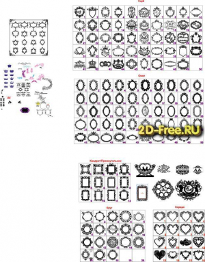 Векторы набор Free Vectors for Laser Cutting 147