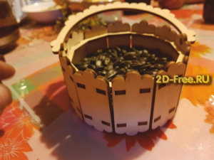 Корзинка макет модели