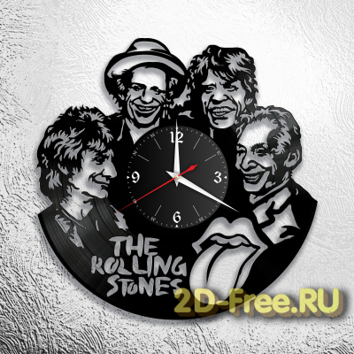 Часы из пластинки музыка Rolling Stones