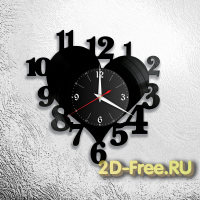 Часы на пластинке любовь 5