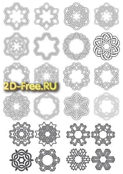 Векторы набор Free Vectors for Laser Cutting 276
