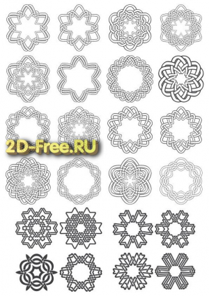 Векторы набор Free Vectors for Laser Cutting 276