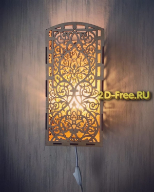 Настенный светильник резной cdr