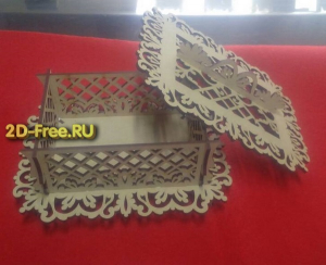 Шкатулка резная макт модели