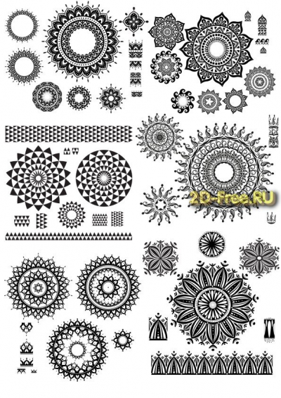 Векторы набор Free Vectors for Laser Cutting 211