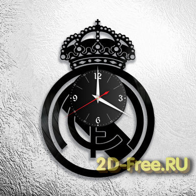 Часы на пластинке спорт Real