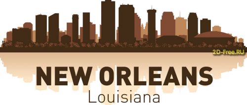 Vector American cities New Orleans cdr format
