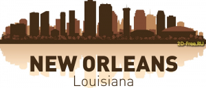 Vector American cities New Orleans cdr format