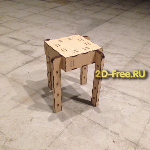 Табуретка макет dxf