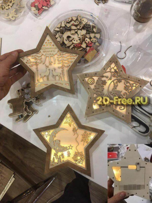 Ночник звезда формат cdr макет