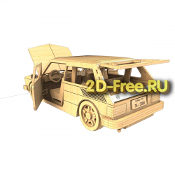 Машинка VW Familiale 2D макет