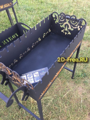 Мангал макет файл формата dxf