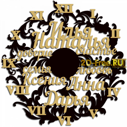 Модель часов 198 формат cdr