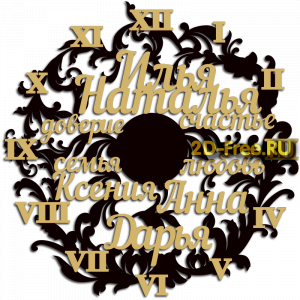 Модель часов 198 формат cdr