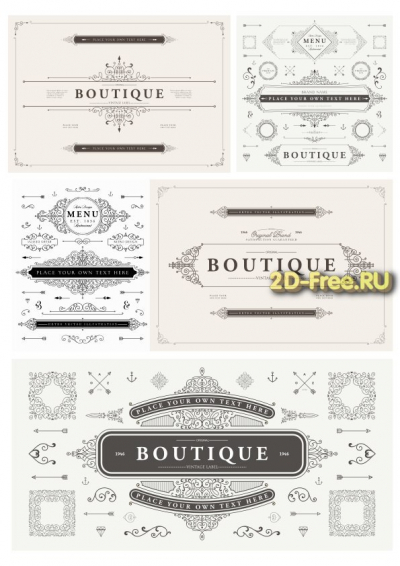 Векторы набор Free Vectors for Laser Cutting 083