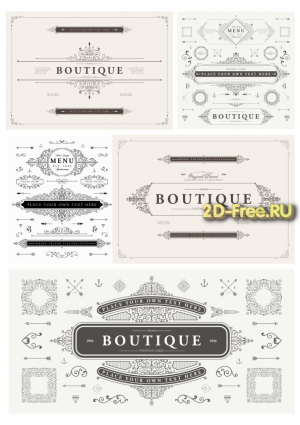 Векторы набор Free Vectors for Laser Cutting 083