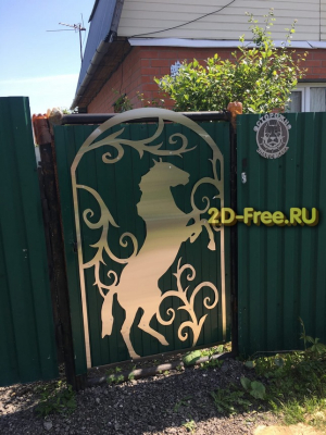 Макет коня dxf