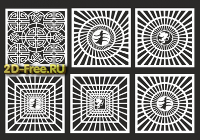 Векторы набор Free Vectors for Laser Cutting 254